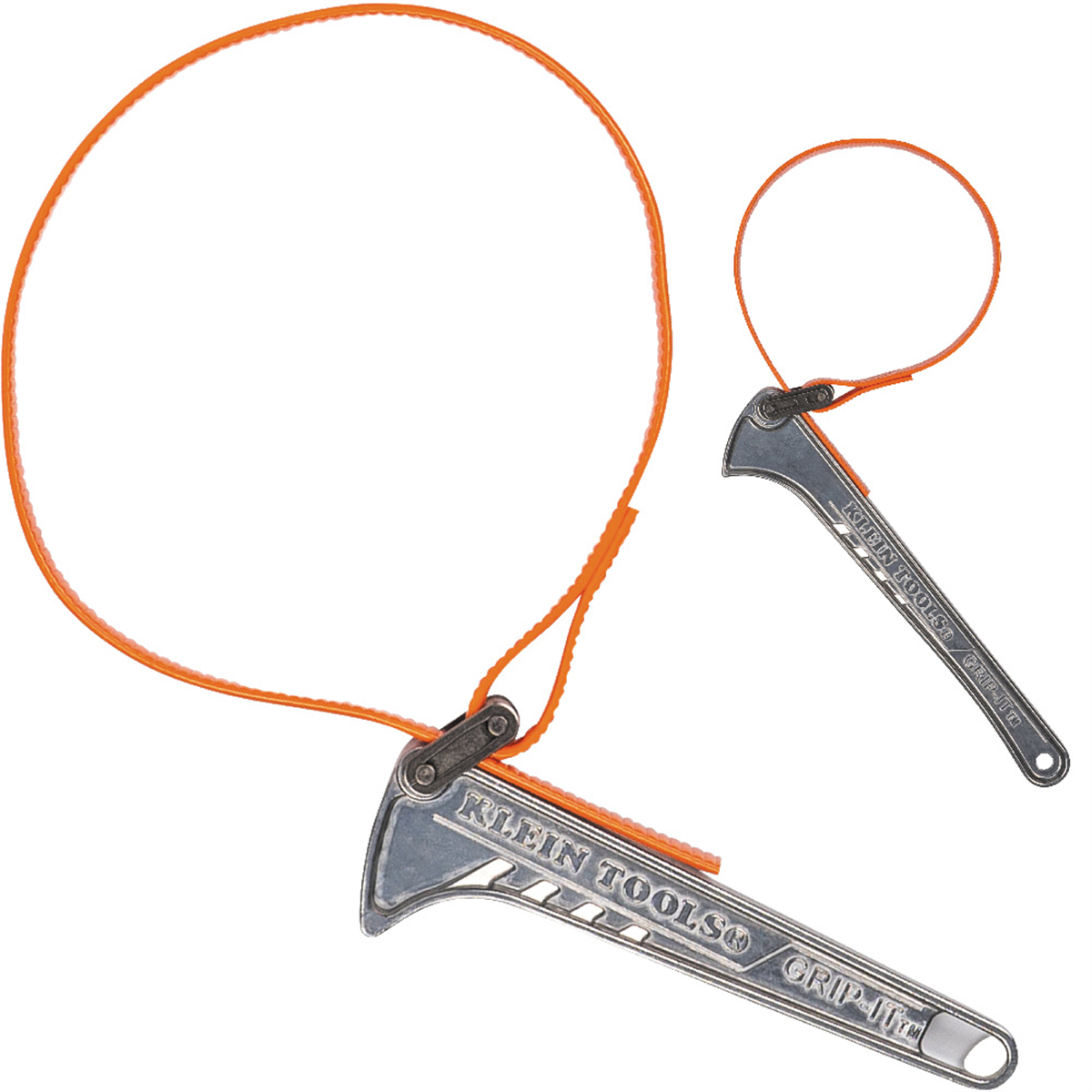Klein Tools Grip-It&trade; Strap Wrench Kit, 6-Inch and 12-Inch Handles, 2-Piece