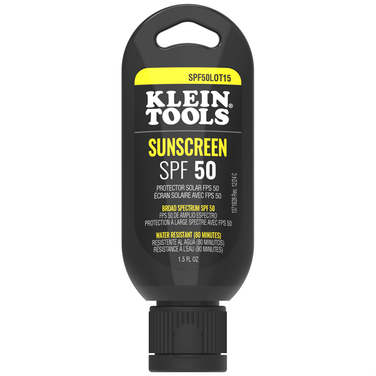 Klein Tools Sunscreen Lotion, Broad Spectrum SPF 50, 12-Pack