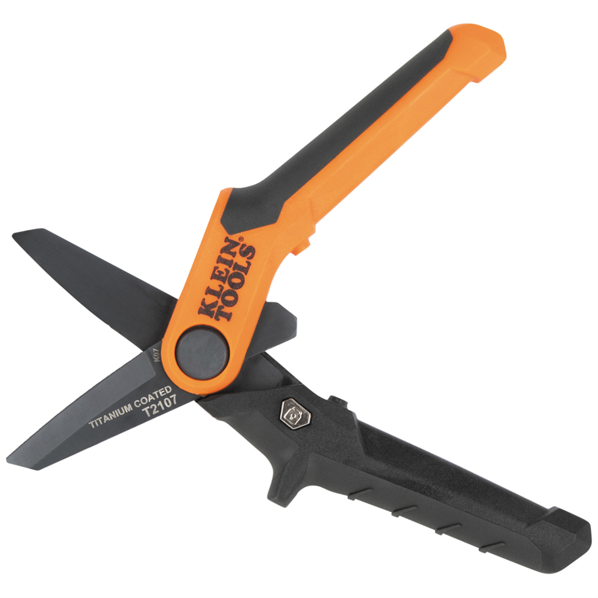 Klein Tools Compact Titanium-Coated Utility Shears, 7-Inch
