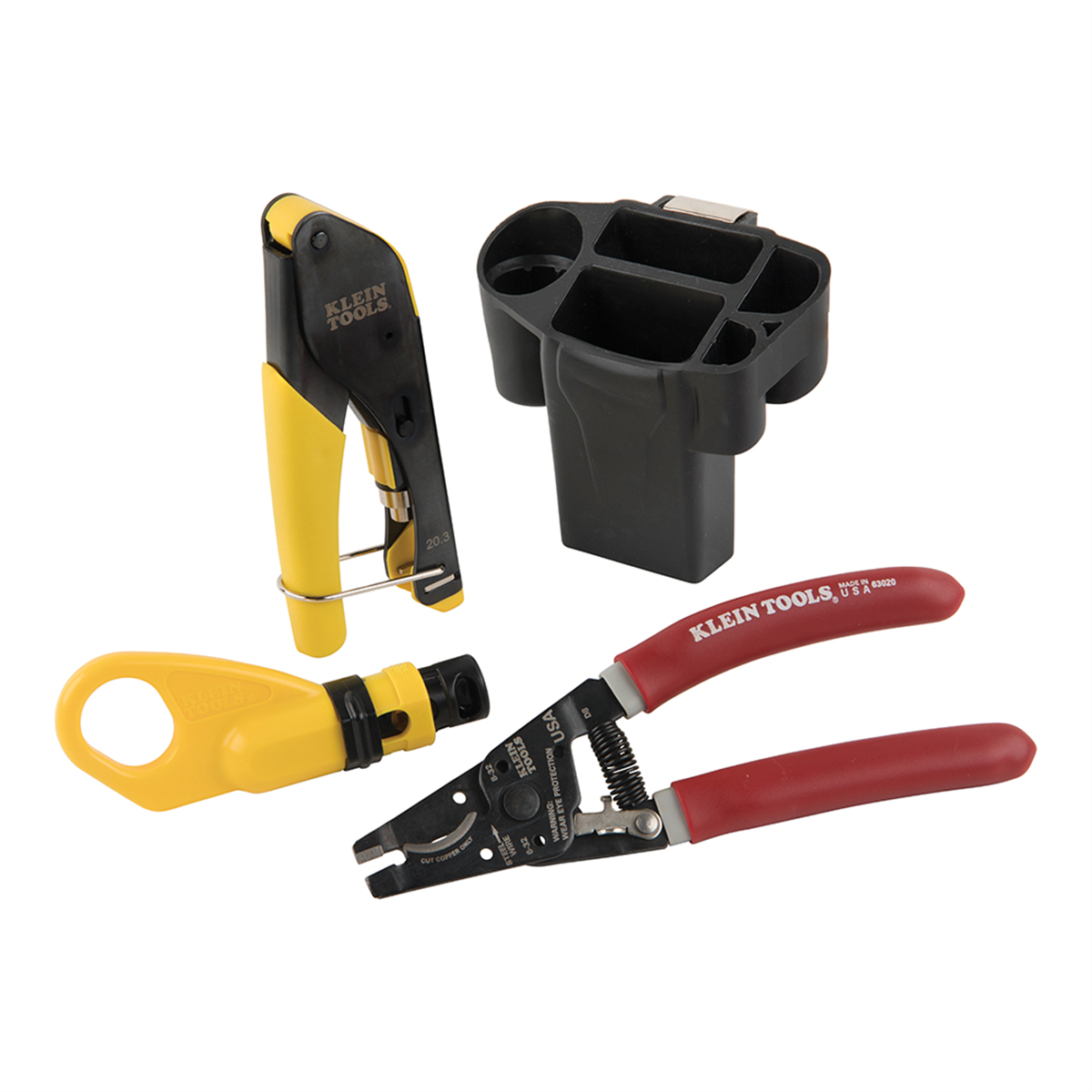Klein Tools Coax Cable Installation Kit with Hip Pouch