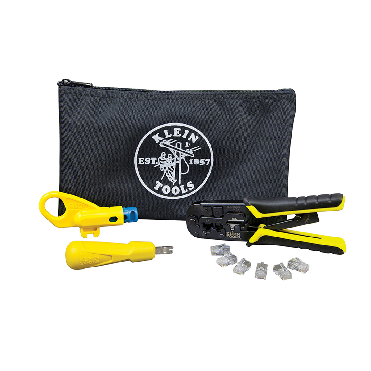 Klein Tools Twisted Pair Installation Kit with Zipper Pouch