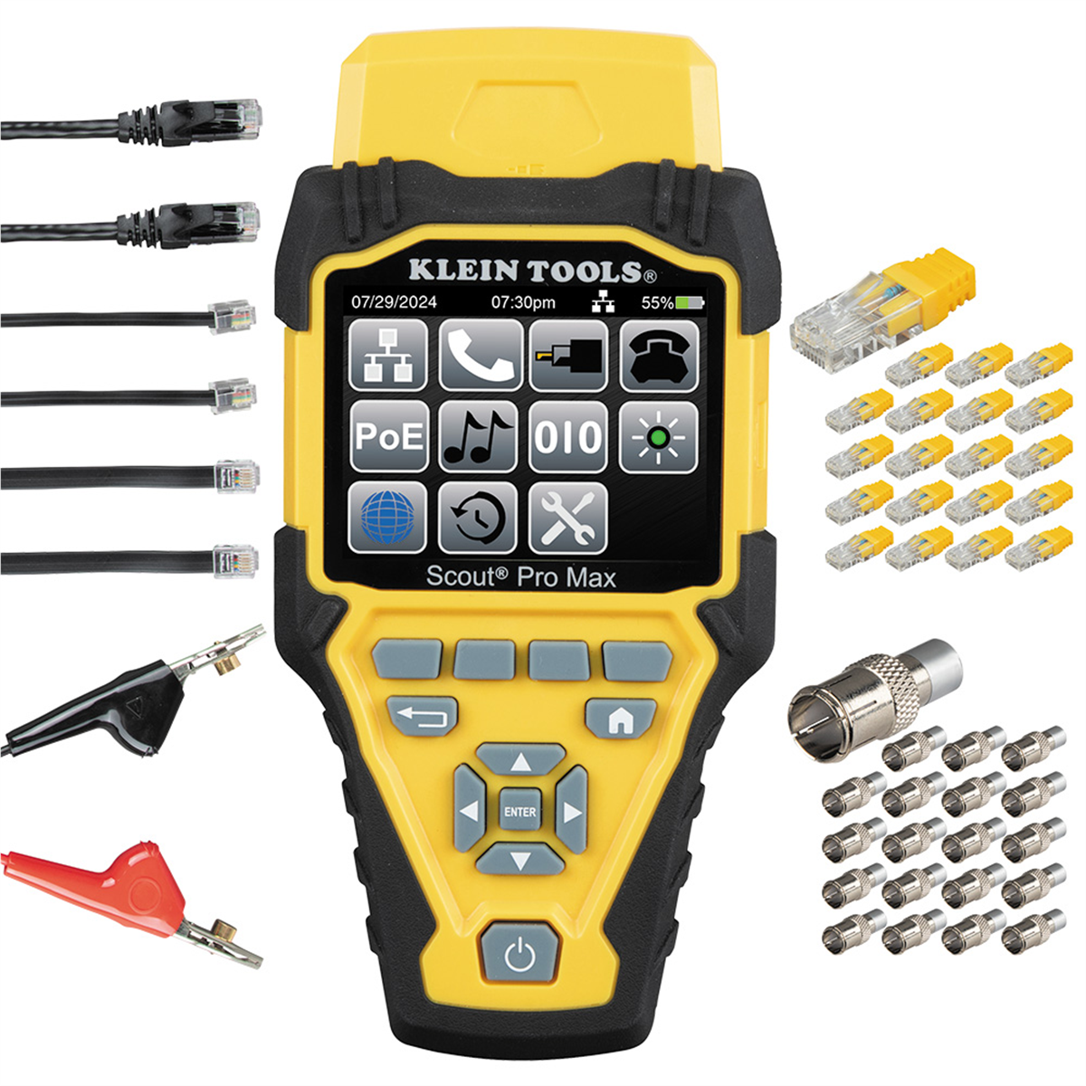 Klein Tools Scout&reg; Pro Max Network Cable Tester With Remote Set