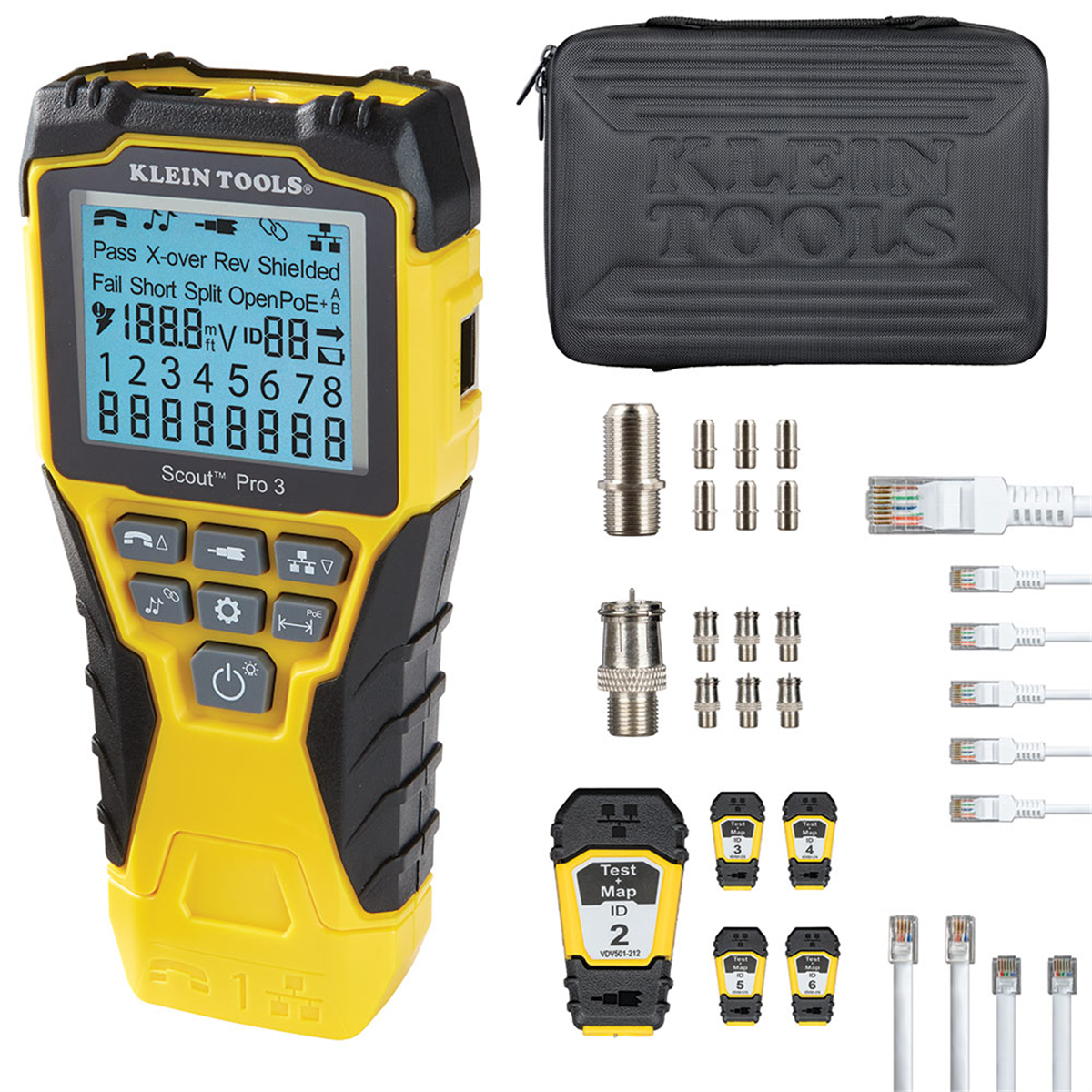 Klein Tools Scout &reg; Pro 3 Tester with Test + Map&trade; Remote Kit