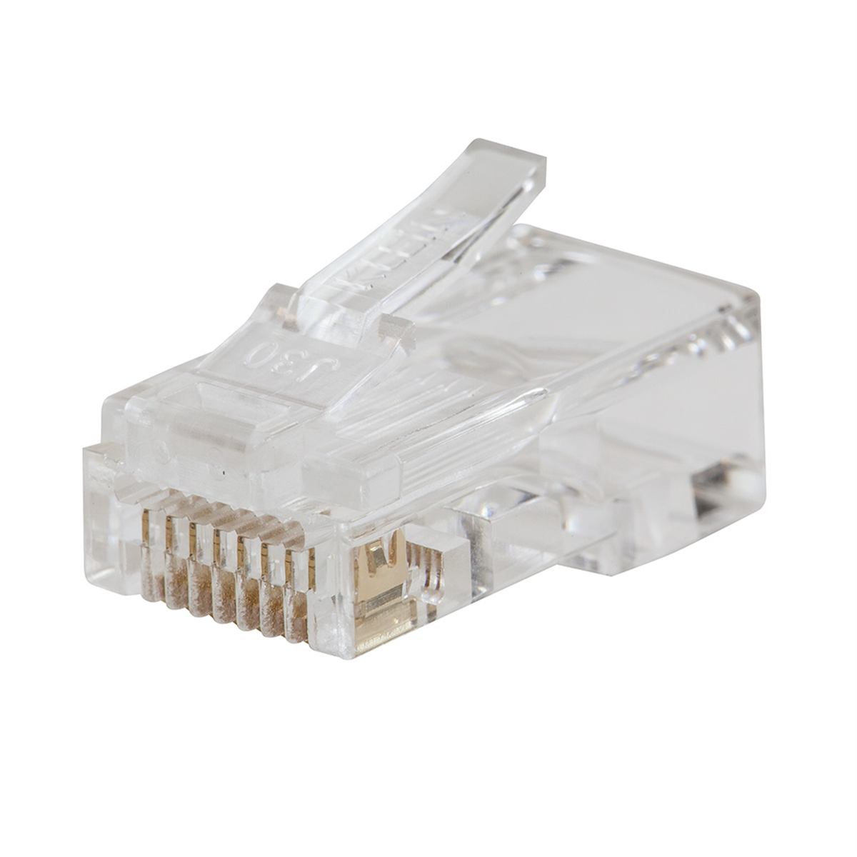 Klein Tools Pass-Thru&trade; Modular Data Plug, RJ45-CAT6, 50-Pack