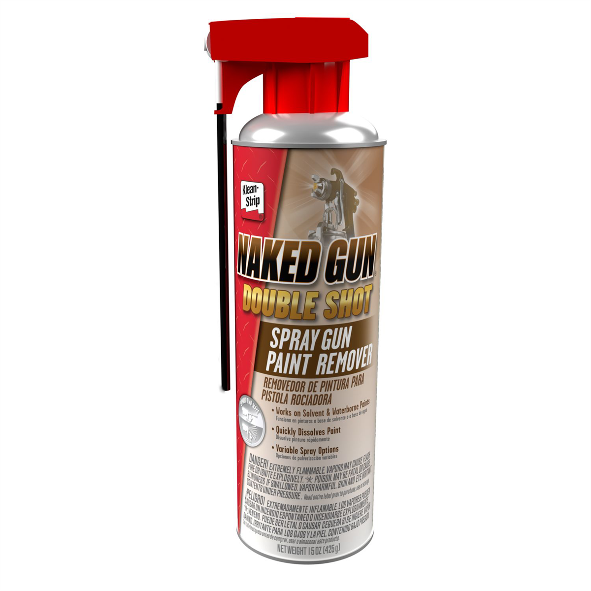 Klean Strip 15OZ DOUBLE SHOT SPRAY GUN CLEANER