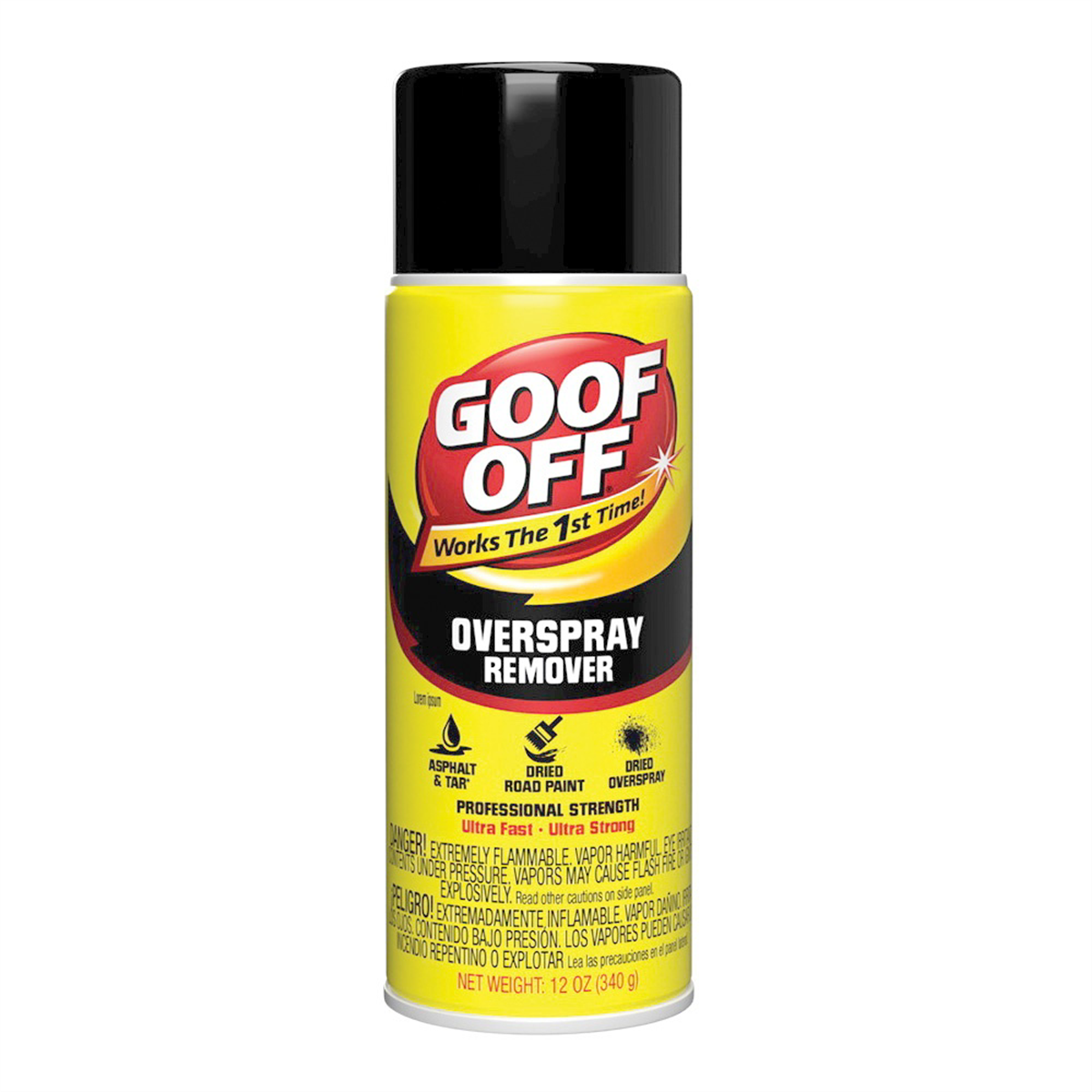 Klean Strip Goof Off FG821 Overspray Remover, 12 oz Aerosol Can, Liquid