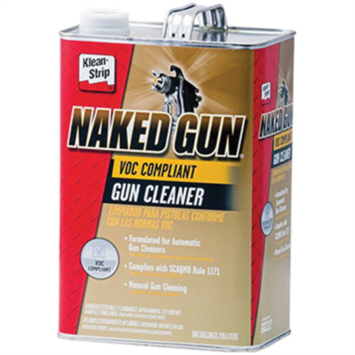 Klean Strip Naked Gun GGC112 Gun Cleaner, 1 gal Can, Water White, Liquid