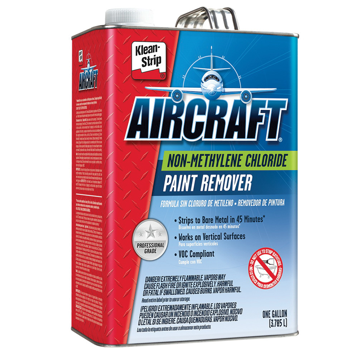 Klean Strip Aircraft QAR2000 Professional Grade Paint Stripper, 1 qt Can, Yellowish Orange, Liquid