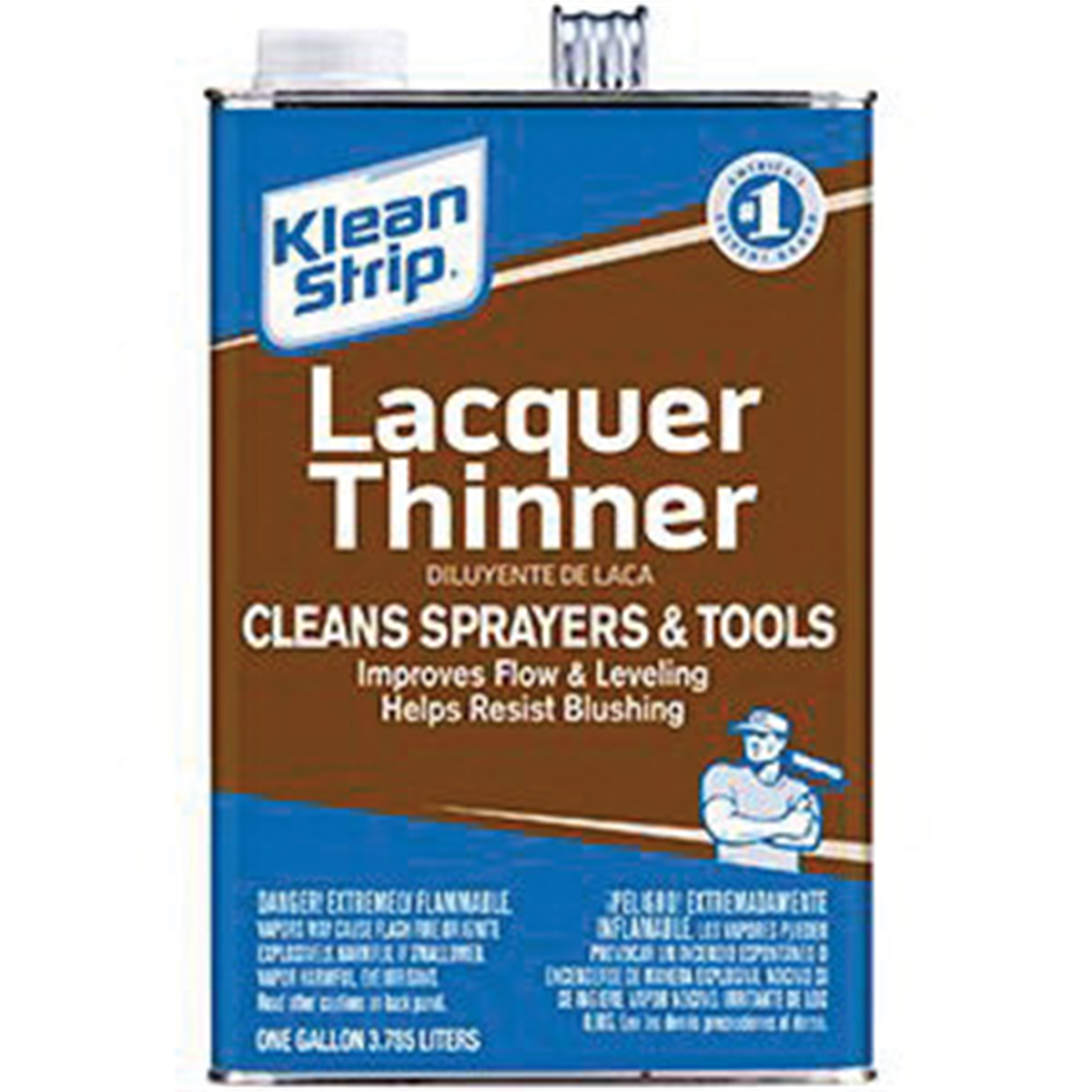 Klean Strip QML170SC Lacquer Thinner, 1 qt Can, Clear