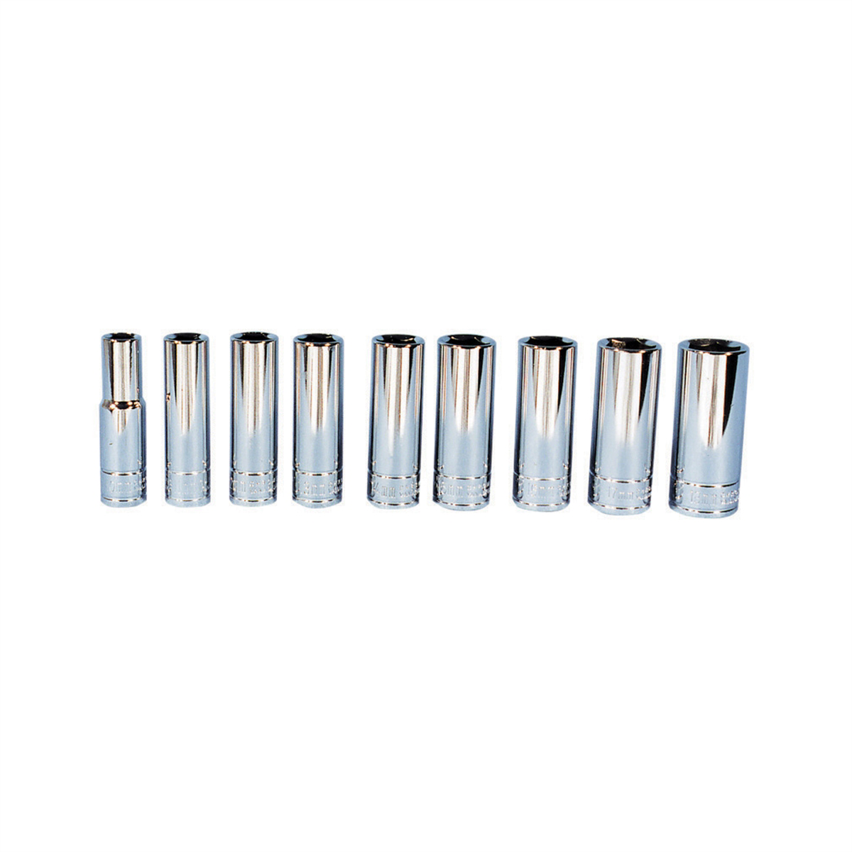 K Tool International SOC SET 3/8" DR 9 PC MM DEEP