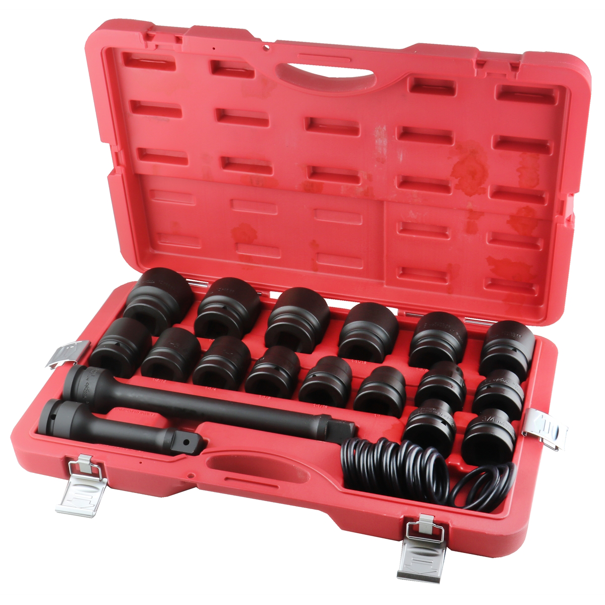 K Tool International 18-PIECE 1" DR SHORT SAE IMP SOC S