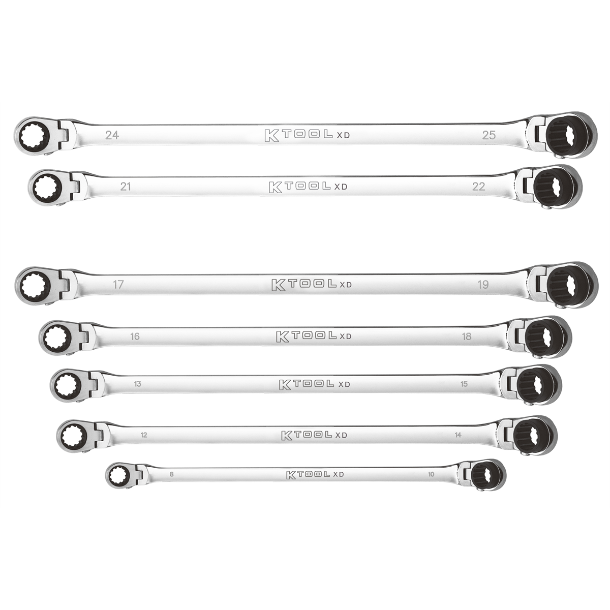 K Tool International 7PC (5PC+2PC) 120 Tooth Double Box DBM Set