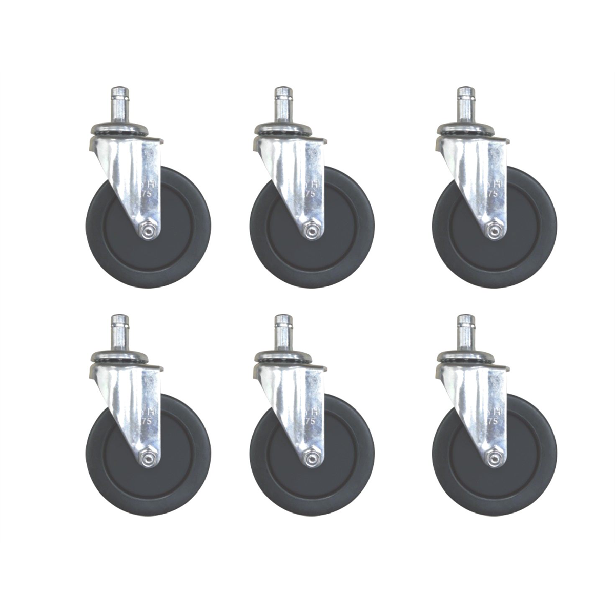ShopSol ShopSol Caster Kit, Dual Bearing (6) Pack