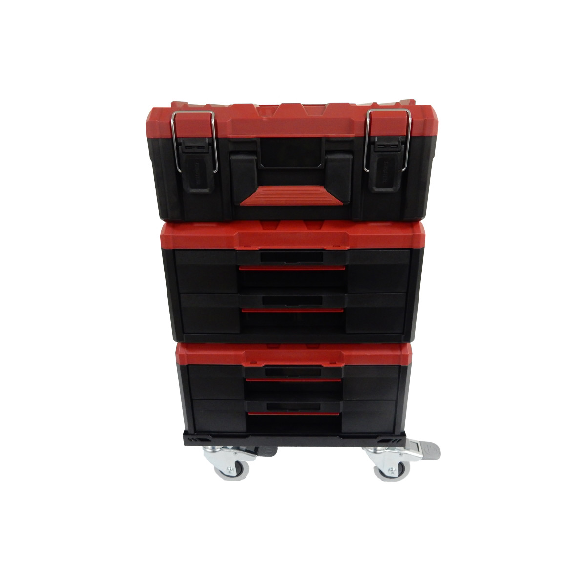 ShopSol Shuter 4 Level Mobile Stackable Tool Box Cart