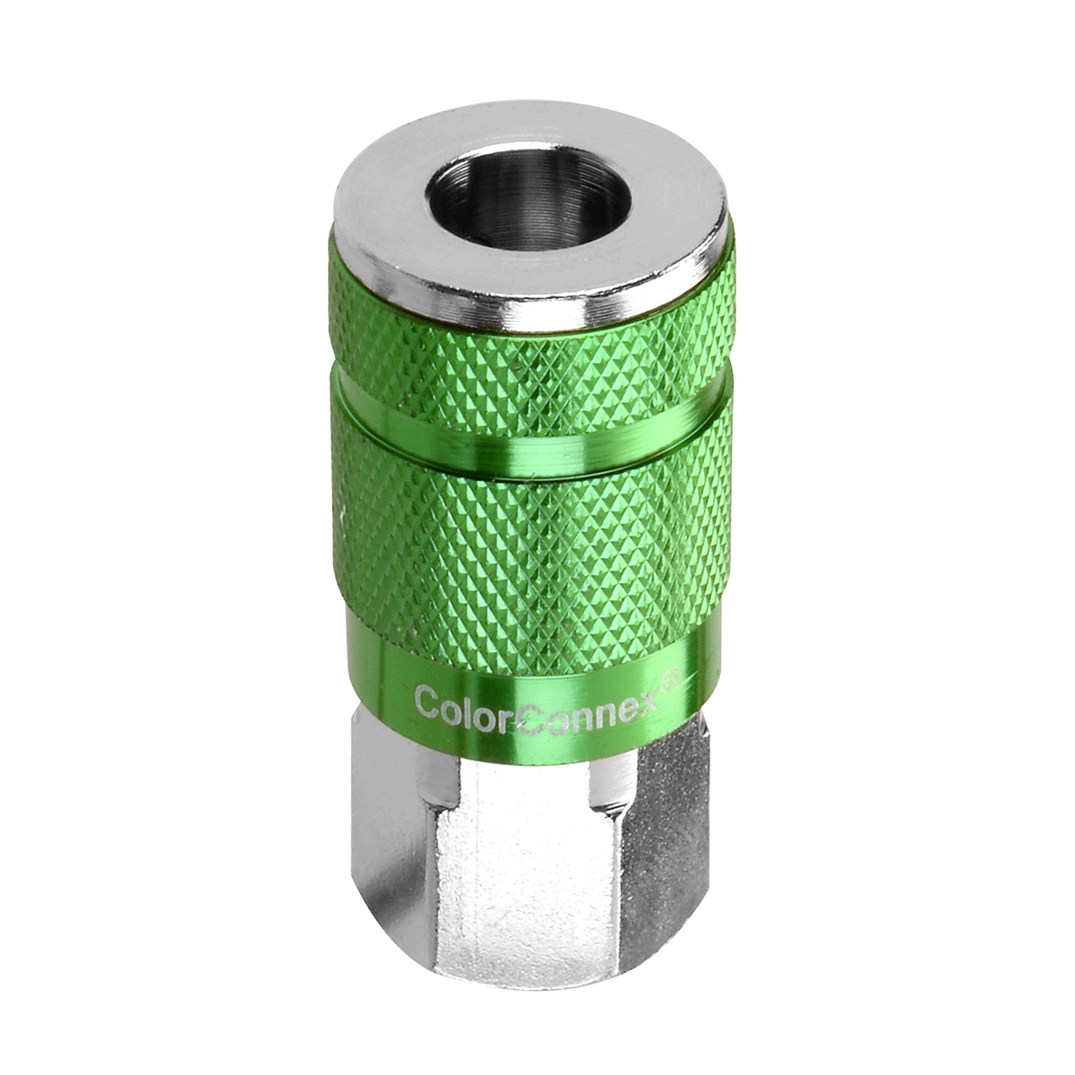 Legacy Manufacturing Colorconnex Coupler, Type B, 1/4" Body, 1/4" Fnpt, Green