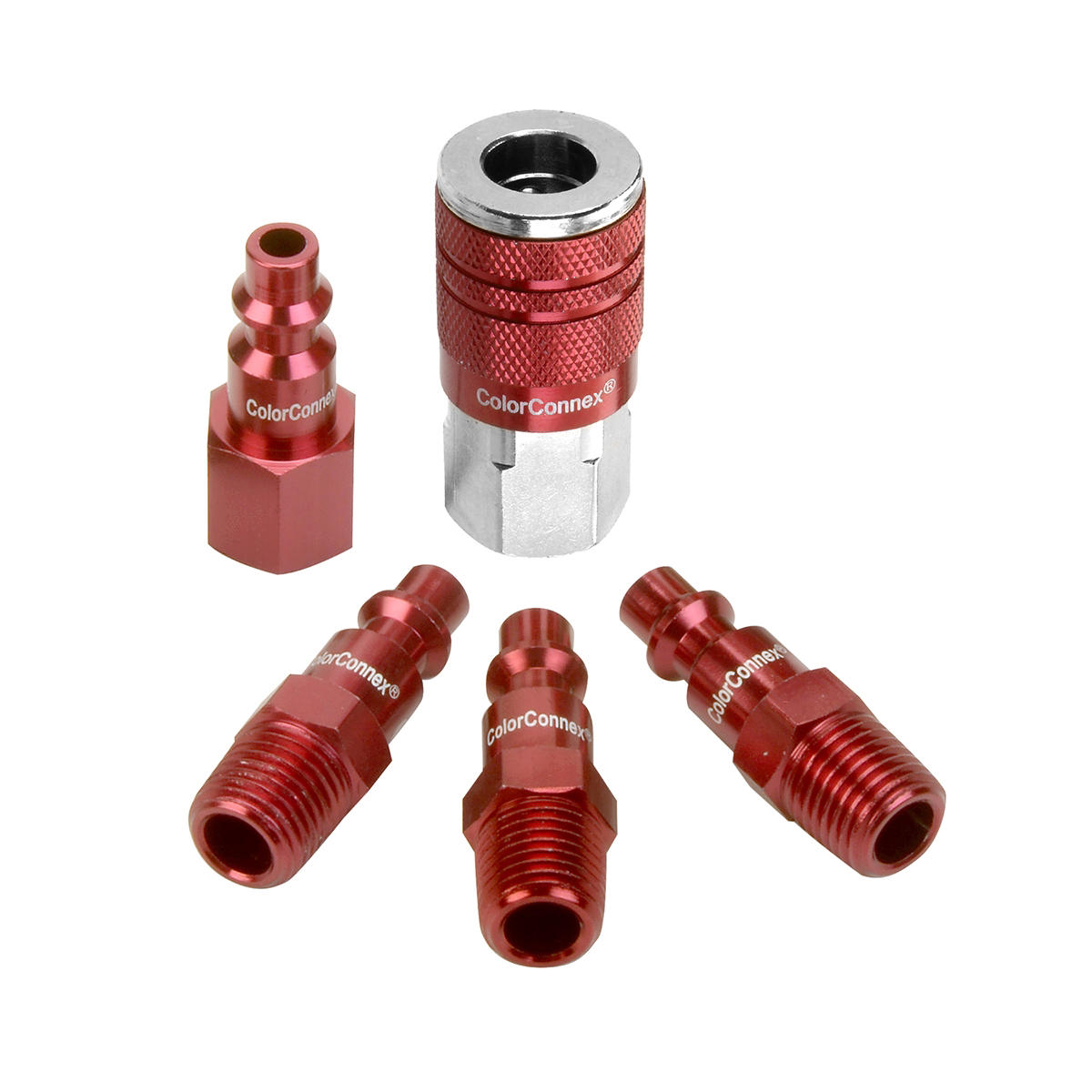 Legacy Manufacturing D 5pc 1/4" Red Coupler & Plug