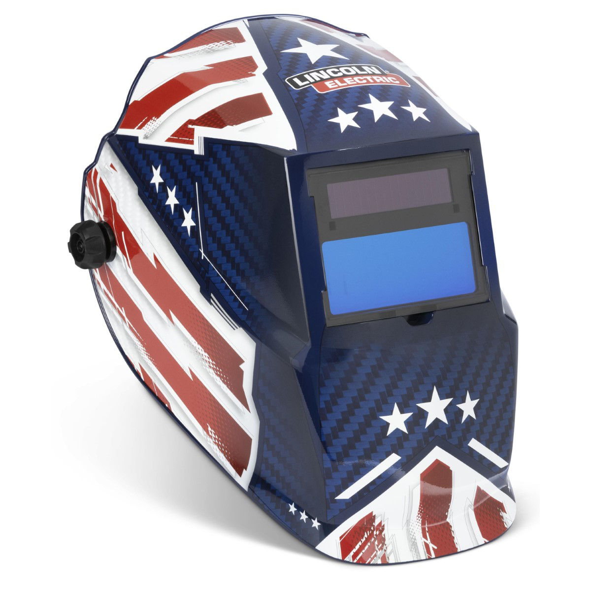 Lincoln Electric Auto-Darkening Welding Helmet with Variable Shade Lens No. 9-13 (1.73 x 3.82 in. Viewing Area), Patriot Welding Helmet