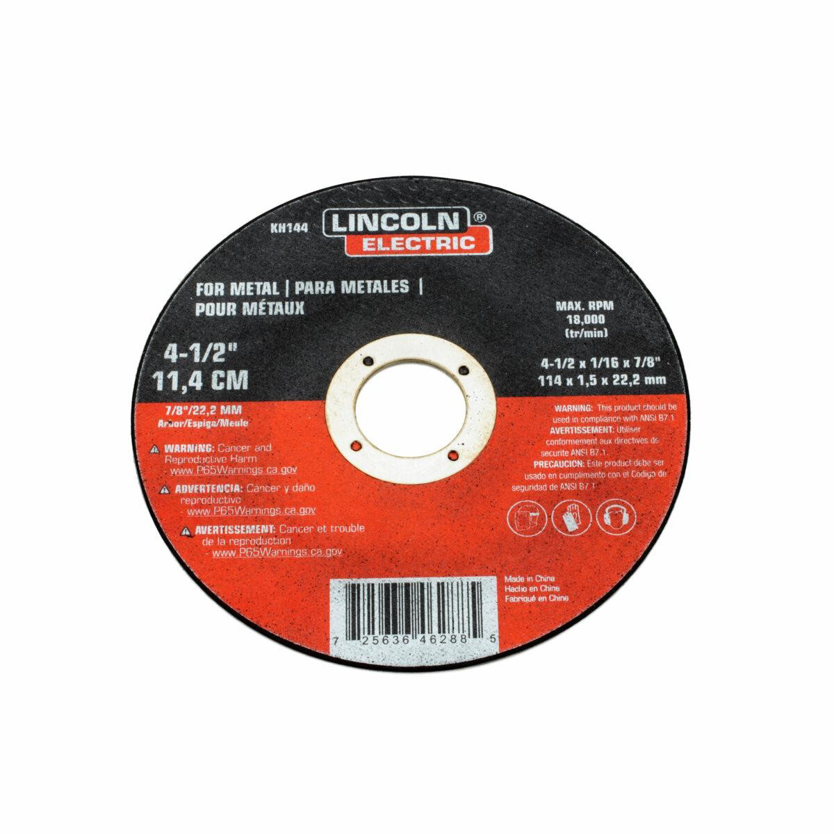 Lincoln Electric 4.5-inch x1/16-inch  Cut Off Wheel