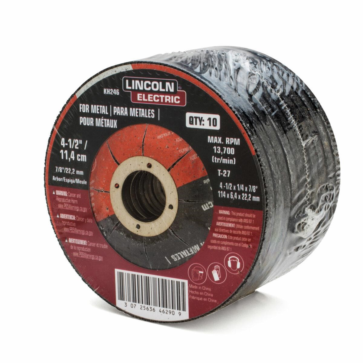 Lincoln Electric 4.5-inch x.25-inch  Depressed Center Grinding Wheel