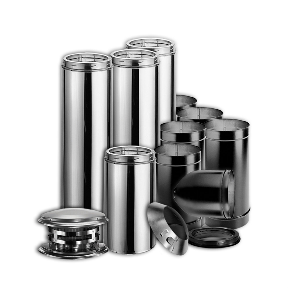Lanair Products 6 INCH WALL CHMNEY