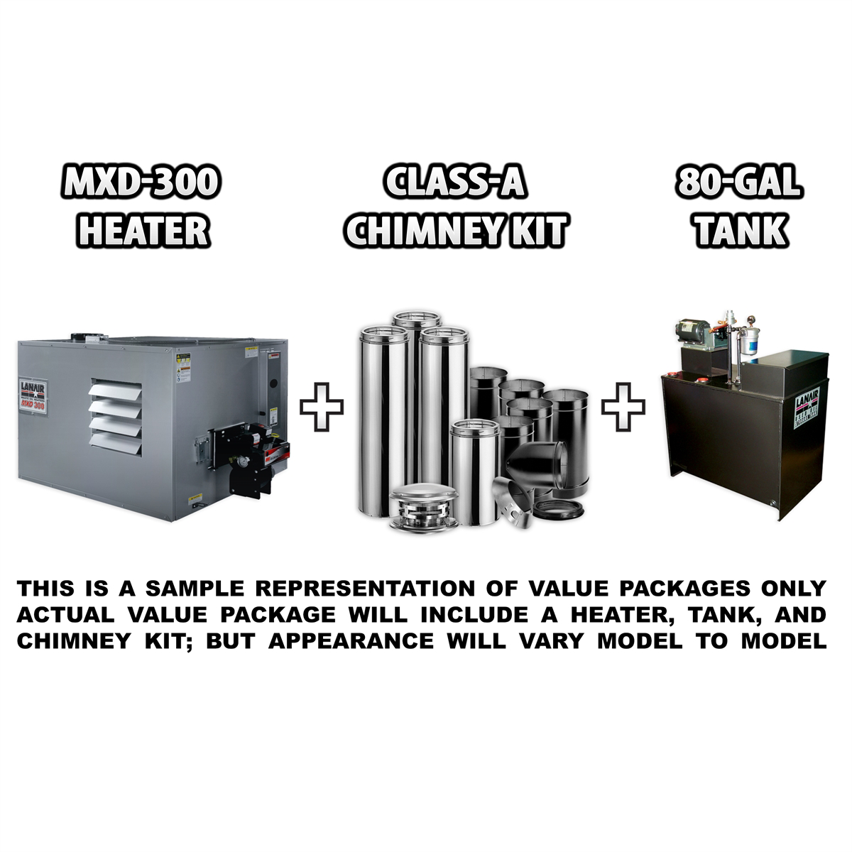 Lanair Products MXD-300 DUCTABLE HEATER PK A-NO STAND