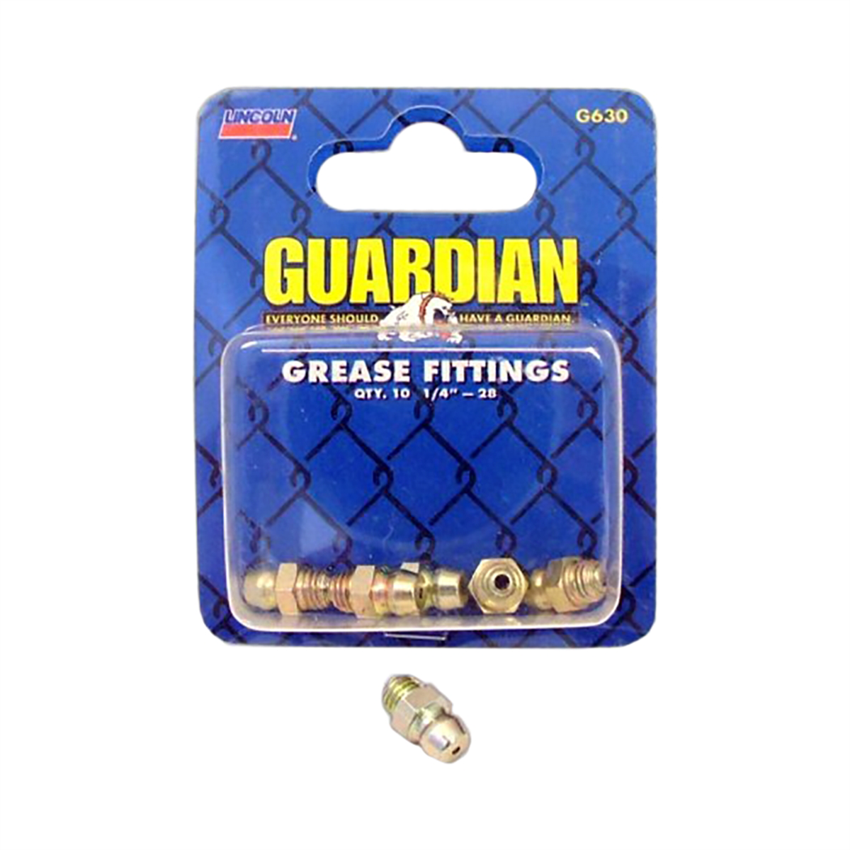 Lincoln Lubrication FITTINGS, 1/4"-28 THD SHRT
