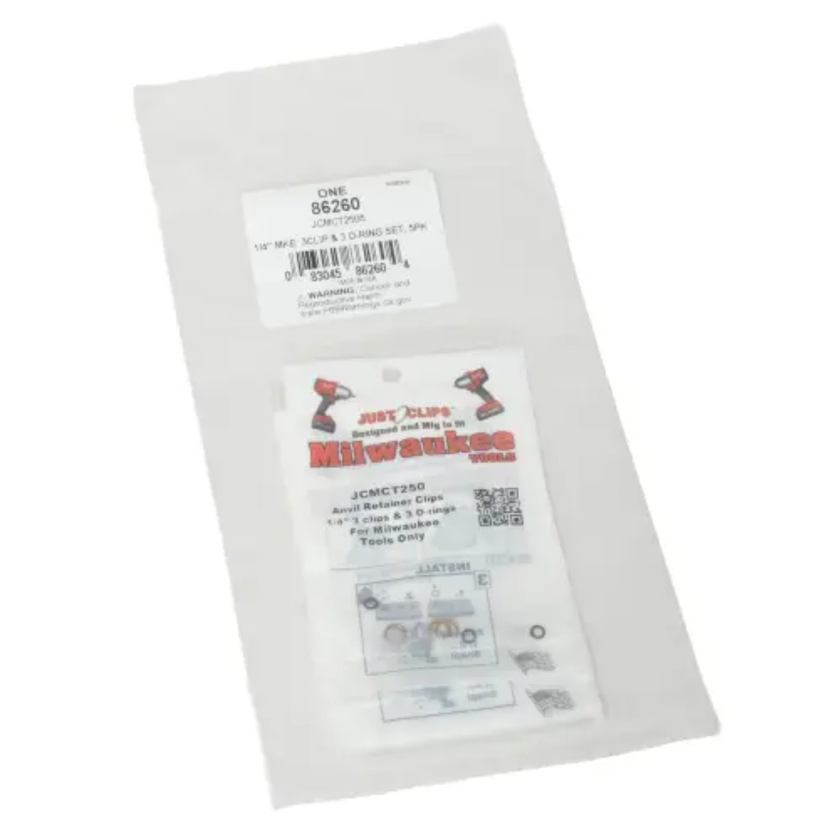 Lisle JCMCT2505 1/4-inch MKE 3 Clips 3 O-Rings 5pk