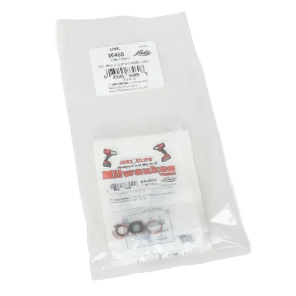 Lisle JCMCT50010 1/2-inch MKE 3 Clip 3 O-Ring 10pk