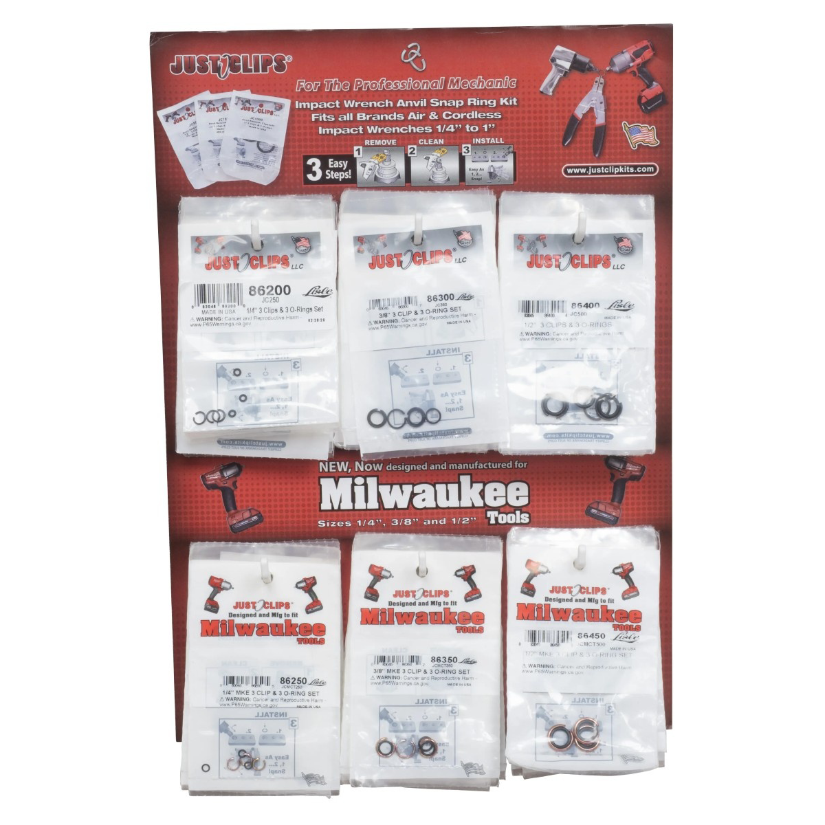 Lisle JCMCTSRD JC & MKE 6x10 6 Hook CB Display