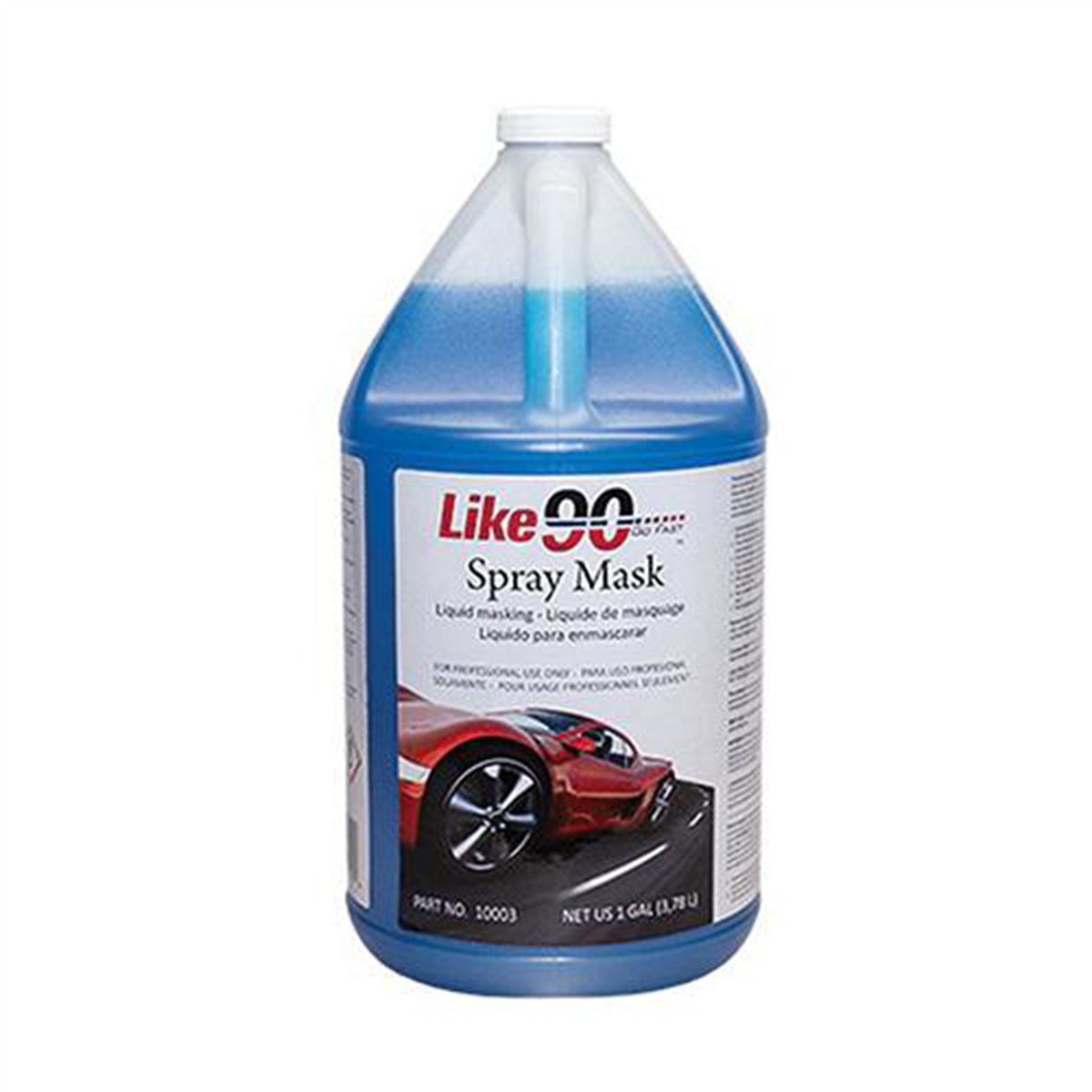 Like 90 10003 Spray Mask, 1 gal Bottle, Blue, 4 to 6 cars per gal Coverage, <60 g/L VOC