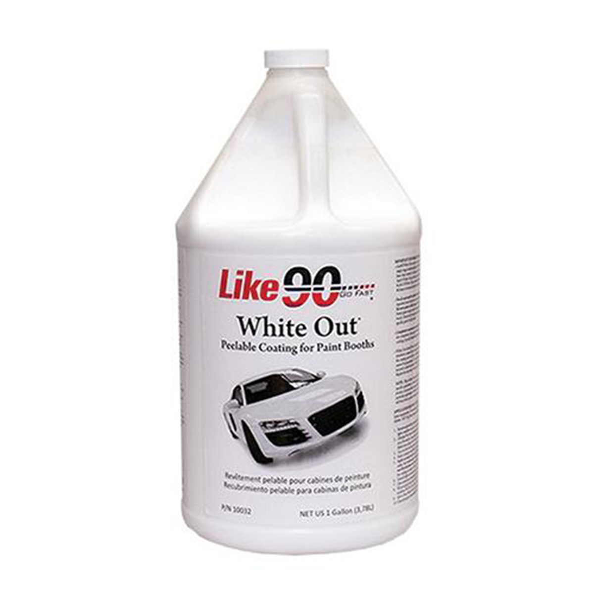 Like 90 White Out 10033 Peelable Booth Coating, 5 gal Can, 150 sq-ft/gal Coverage, White