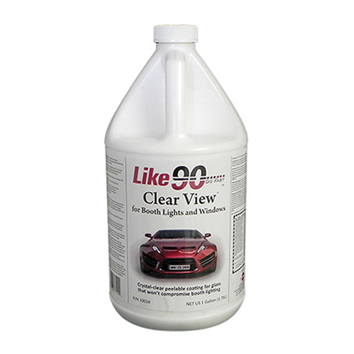 Like 90 Clear View 10034 Peelable Booth Coating, 1 gal Can, 400 sq-ft/gal Coverage, White