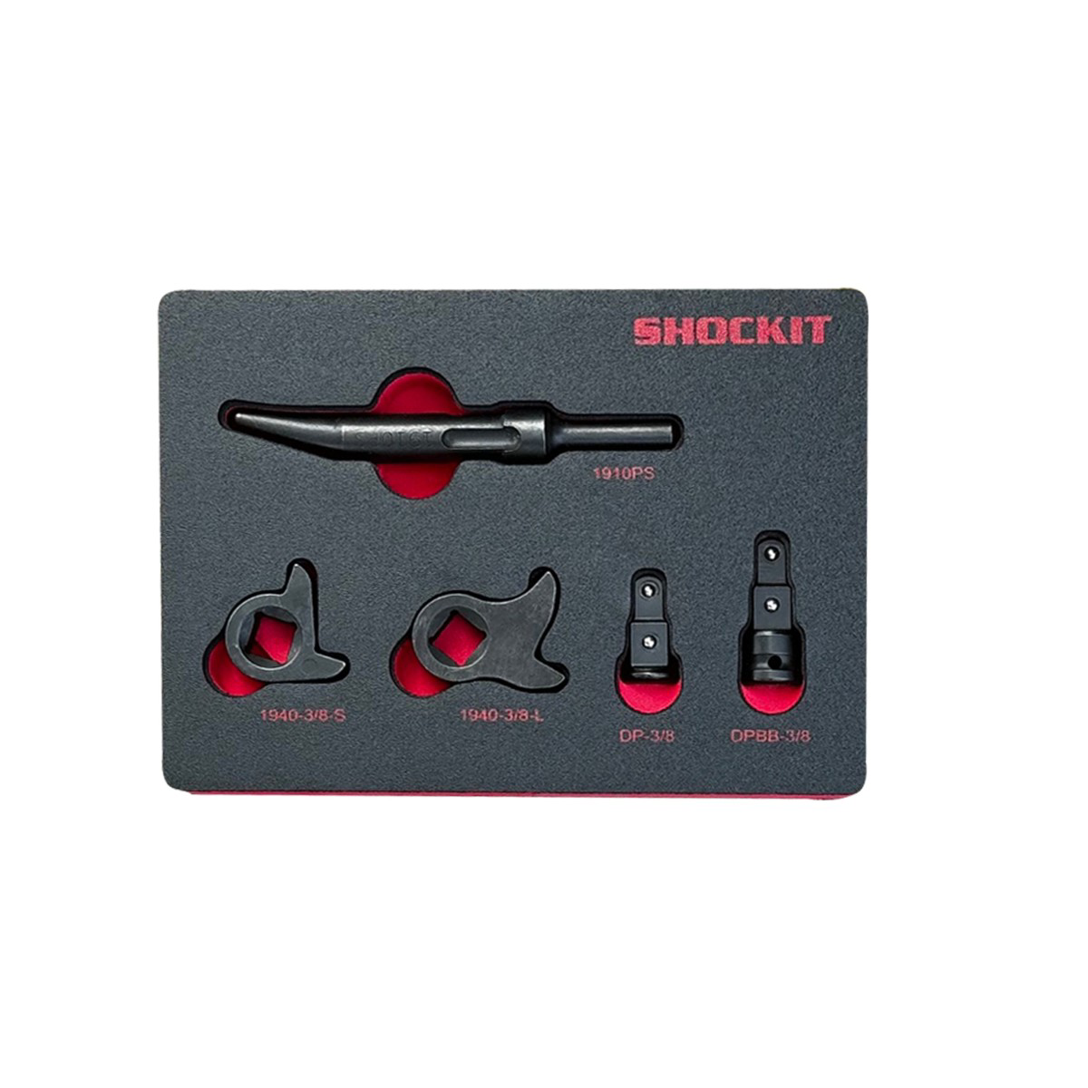 Milton Industries LTI Tool By MIlton 5-Piece 3/8 Inch Drive Kentucky Kicker Shockit Driver Kit In Foam