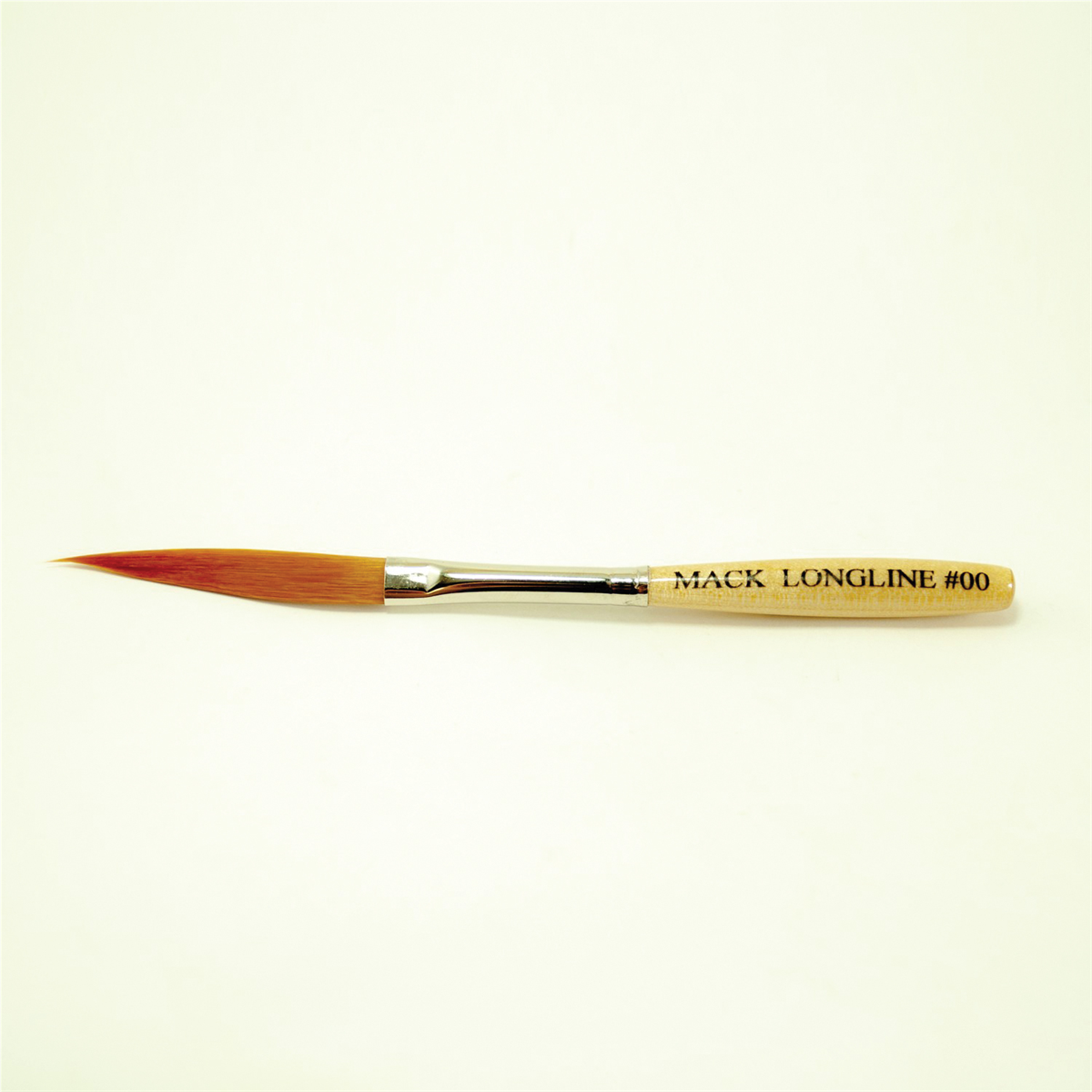 Mack Brushes 75-00 75 Series Synthetic Striper Brush, #00 Brush, Wood Handle