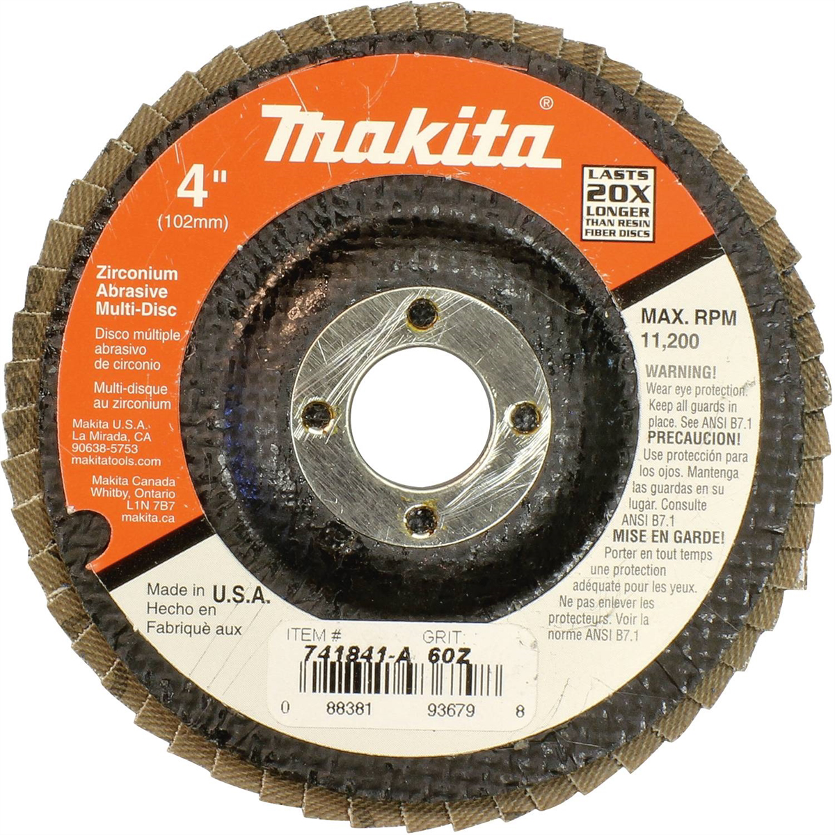 Makita 4" Multi Disc 60 Gr