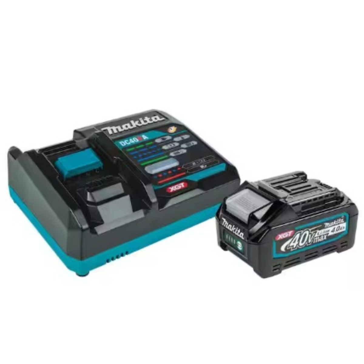 Makita 40V Max XGT 4.0AH Battery and Charger Starter Pack with BL4040 Battery and DC40RA Charger