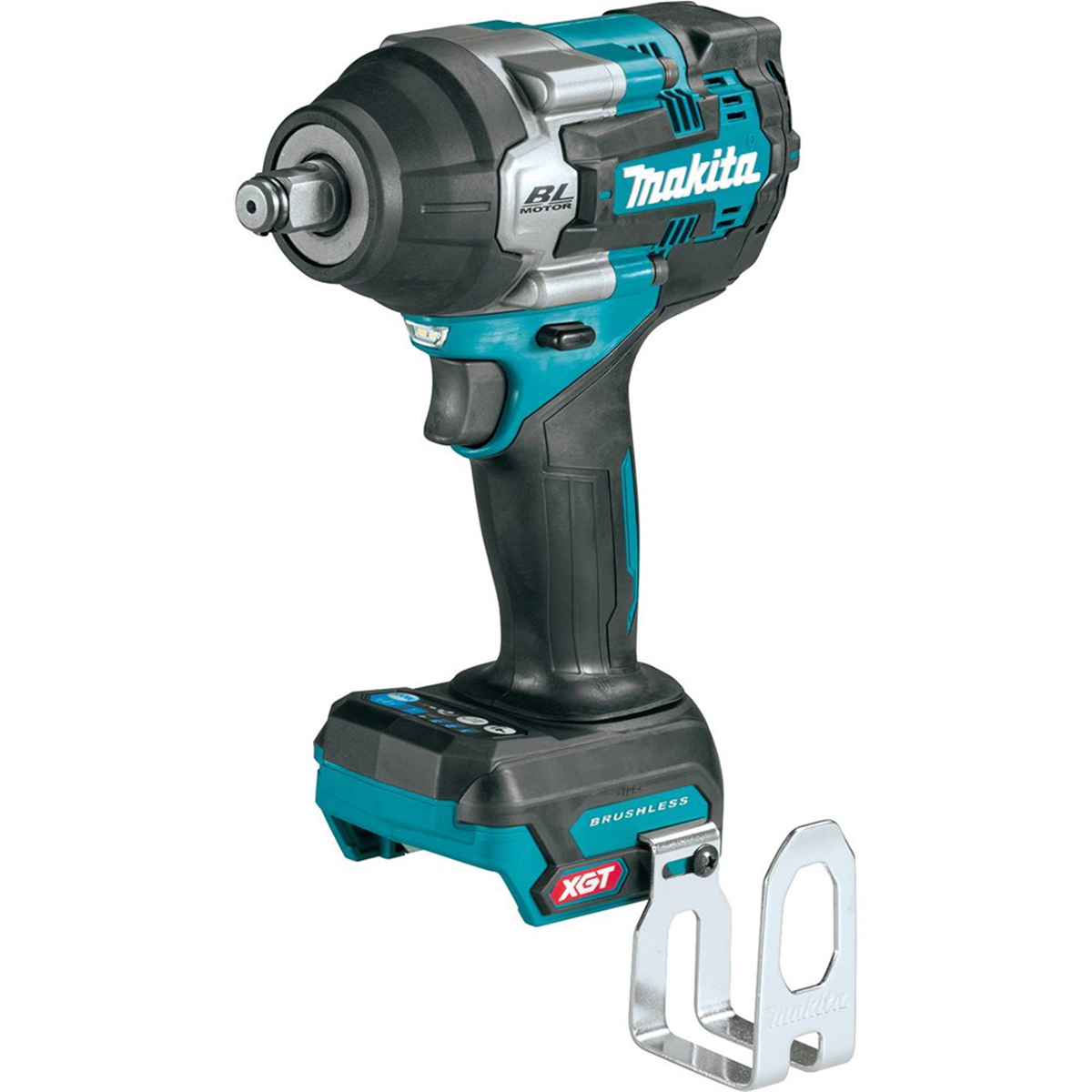 Makita 40 Volt Max XGT Brushless Four Speed Mid Torque 1/2 Inch Square Drive Impact Wrench with Detent Anvil Tool Only