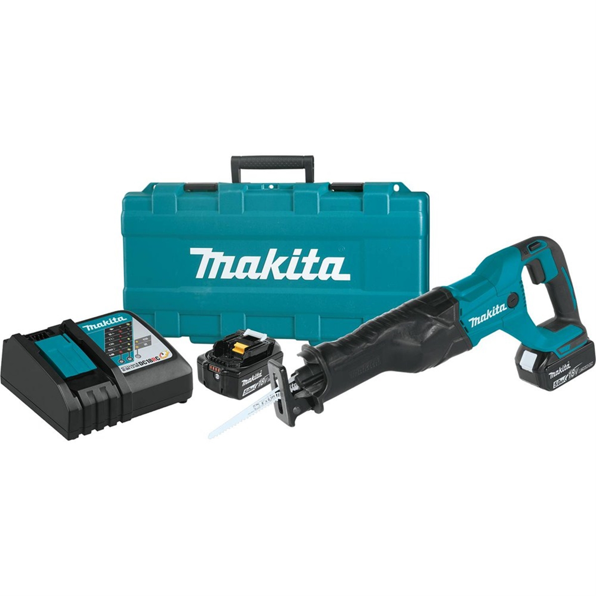 Makita 18V LXT 5.0 Ah Cordless Reciprocating Saw Kit