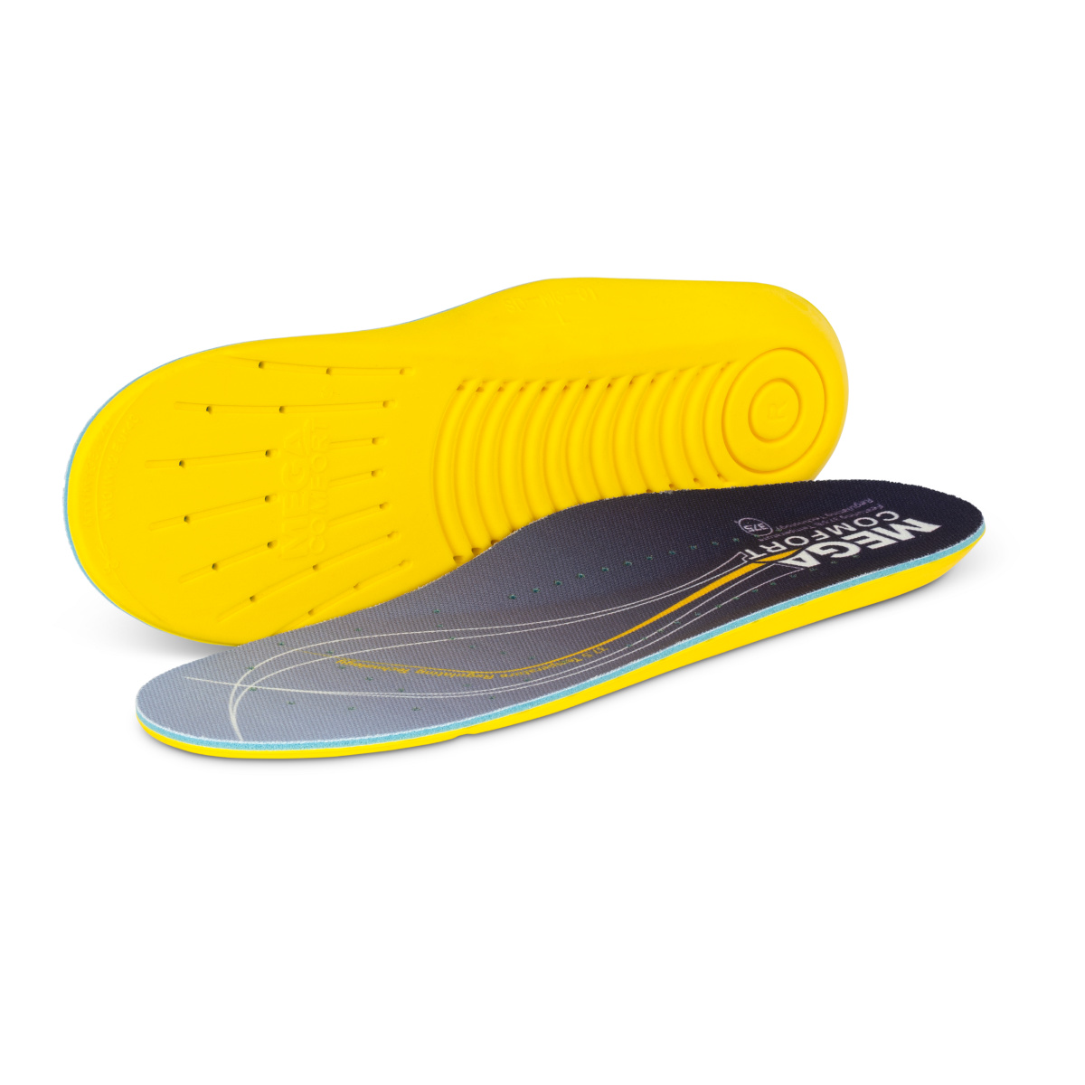 MEGA Comfort Insole - ERGO Cooling with Patented 37.5 Temperature Regulating Technology - Unisex - Size: Large - Mens 10-11, Womens 12-13