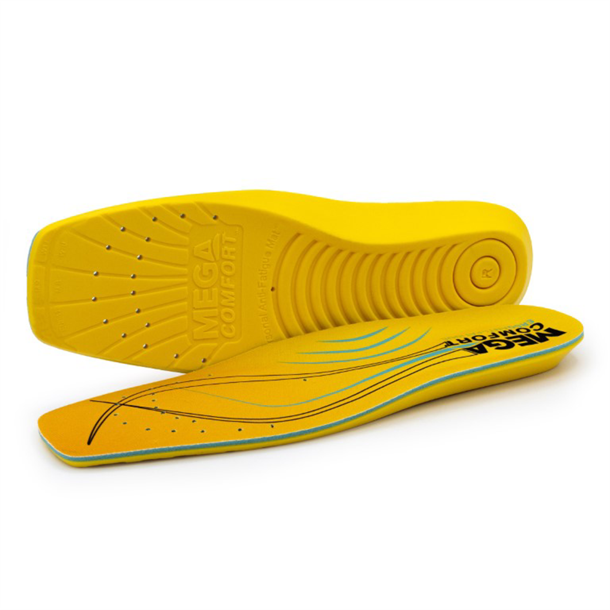 MEGA Comfort Insole - ERGO Anti-Fatigue Square Toe  - Unisex - Size: XS (Women's 5-7)