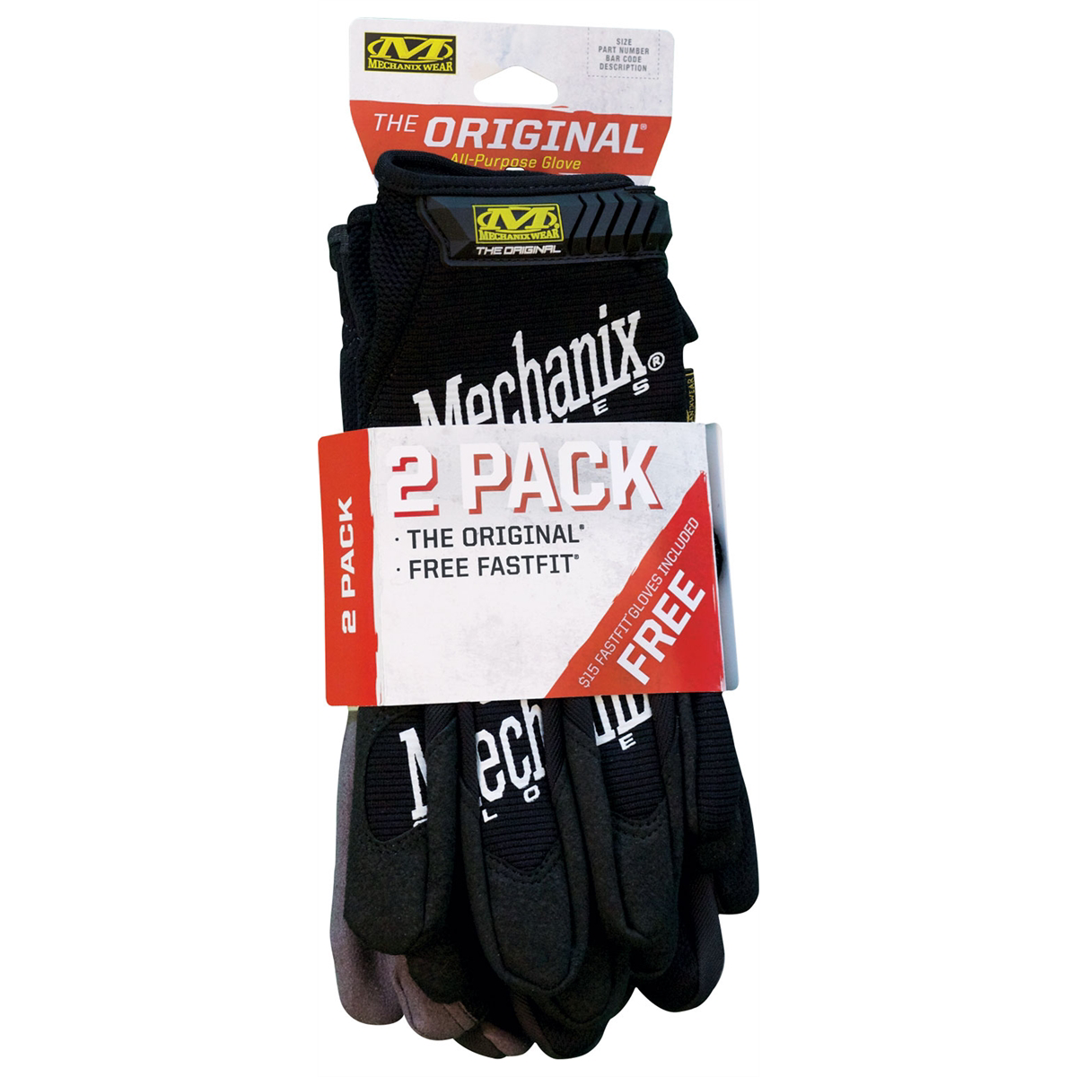 Mechanix Wear Original Glove 2-pack Lg