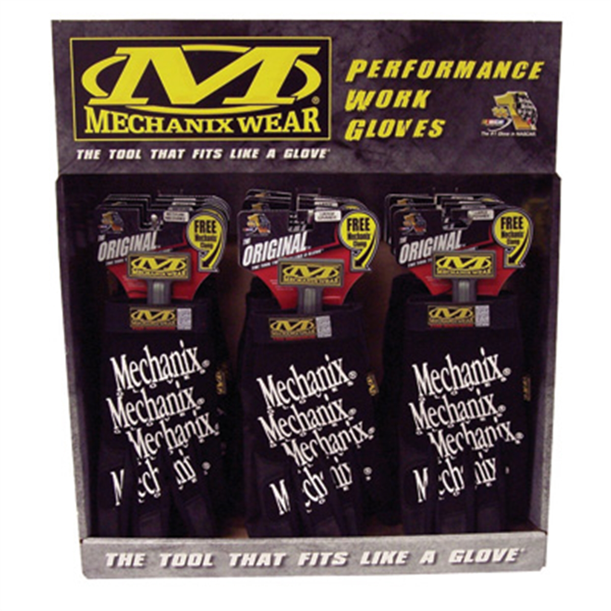 Mechanix Wear 12 Pack Display, Orig/BLK