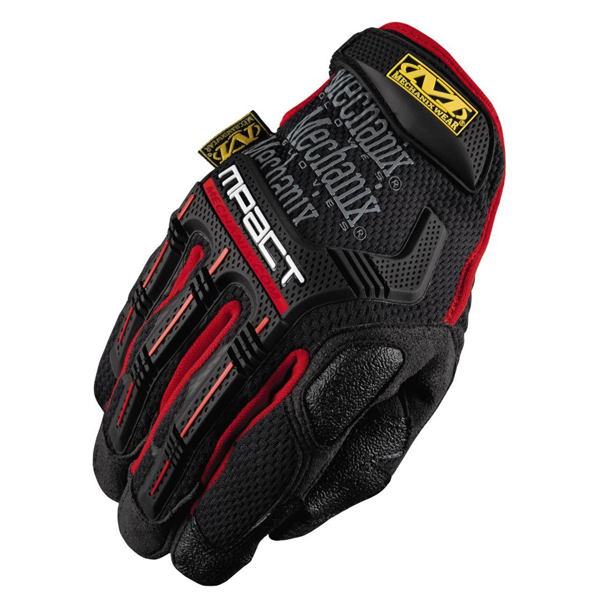 Mechanix Wear Med Mpact Glove D30 Hi Imp Blk/red