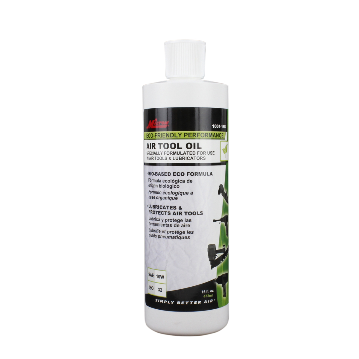 Milton Industries Air Tool Oil, Eco-Friendly, 16 oz