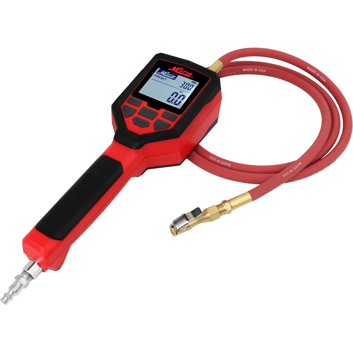 Milton Preset Digital Auto Tire Inflator with Gauge, 174 PSI Automatic Inflate & Deflate