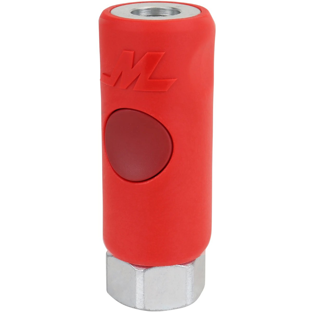 Milton M-style Push Button Safety Air Hose Coupler, 1/4" Fnpt, Industrial Quick Disconnect Fitting