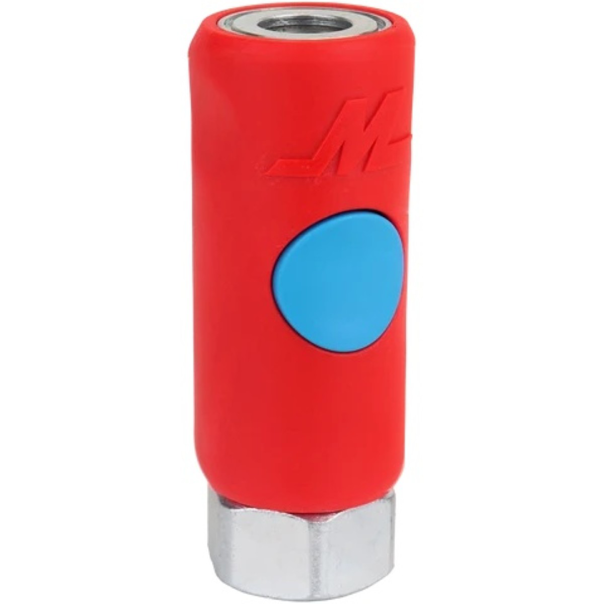 Milton T-style Push Button Safety Air Hose Coupler, 1/4" Fnpt, Pneumatic Quick Disconnect Fitting