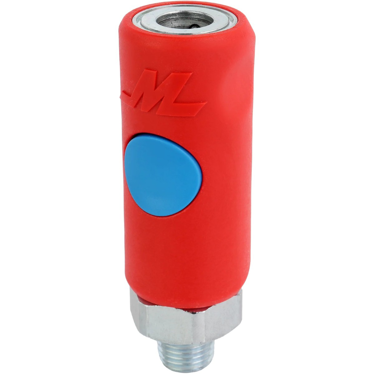 Milton T-style Push Button Safety Air Hose Coupler, 1/4" Mnpt, Pneumatic Quick Disconnect Fitting