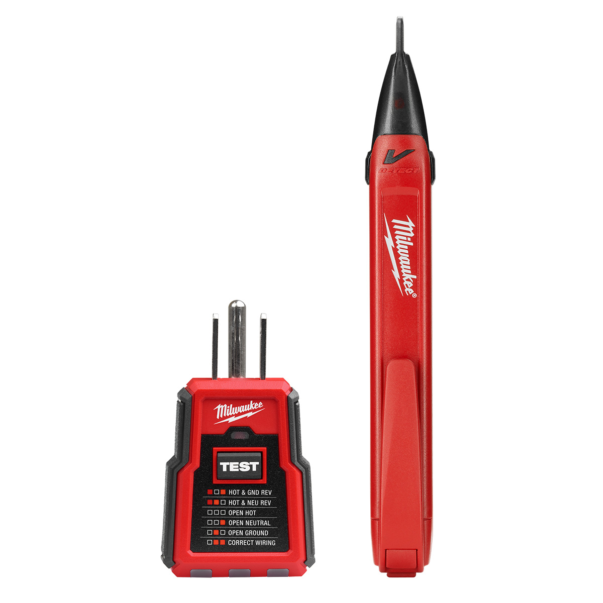 Milwaukee Tool Non-Contact Voltage and GFCI Receptacle Premium Test Kit