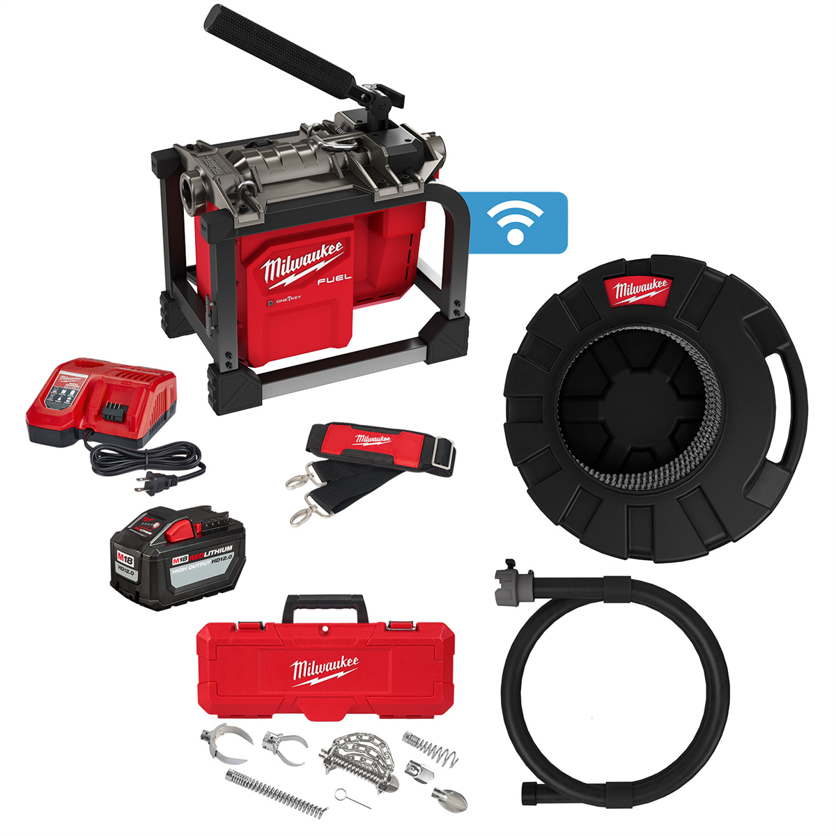Milwaukee Tool M18 FUEL Sectional Machine with 7/8 Inch Cable